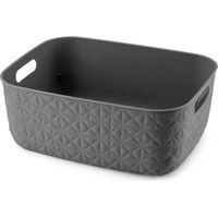 cesto portaoggetti keter "curver softex m" antracite 37,9x29,2x14,3 cm