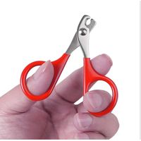 Ciseaux à ongles pour chat coupe-ongles pour chien de compagnie tondeuse à griffes d'orteil produits de toilettage professionnels pour petits chiots CatRed