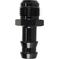 Hose Barb Fitting Adapter Aluminum Fuel Line Adapter 6AN Male to 3/8 Inch Push-on Barbed Tube Connec-Type3-Black