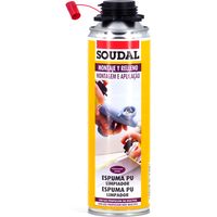 Soudal – Nettoyant mousse polyuréthane 500 ml – Élimine résidus de mousse – Pour usage professionnel et domestique – Produit d'entretien cuisine
