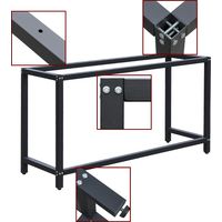 Wiltec – Châssis fixe établi 40x40mm – Construction stable – Pieds réglables jusqu'à 83,5 cm – Capacité de charge 250 kg – Montage inclus