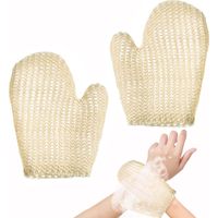 2 Stuks Sisal Douchehandschoenen, Peeling Handschoenen Lichaam Exfoliërende Handschoenen, Massage Handschoenen, Badhandschoenen Voor Het Lichaam Spa Handschoenen Peeling Handschoenen Voor Het Lichaam