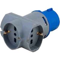 ADAPTATEUR INDUSTRIEL TRIPLE 220V prise 2P+T 16A 230V