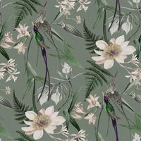 Superfresco Easy - Tapete - Paradise Garden - Grau/Rosa - 10mx52cm