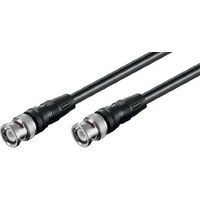 Video-Verbindungskabel BNC (RG59), zweifach geschirmt, BNC-Stecker BNC-Stecker. Kabellänge 3 m