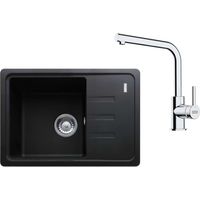 Franke - Set per cucina G266O, lavello in fragranite BSG 611-62 e miscelatore FS 3230.031, onice/cromo 114.0700.749