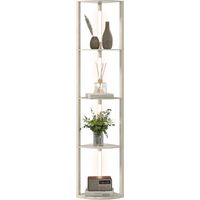 Lampadaire, 41 x 30 x 164cm, éclairage LED, hauteur réglable, avec étagères, pour salon chambre, éclairage décoratif