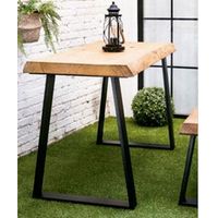 Juego de 2 patas de mesa AP 710x580x75 color negro mate -