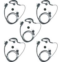 vhbw 5 x Oreillette pour radio talkie-walkie