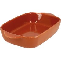 Backofenplatte rechteckig 22 x 13,5 cm Terrakotta - Octave - Menastyl