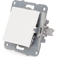 Schalter Panasonic Karre 10A 250V/Metalllrahmen Mit Klauen/Taste Weiß