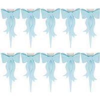 10 boîtes d'emballage floral, boîtes d'emballage portables, boîtes décoratives pour bouquets (bleues)