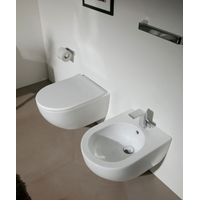 Sanitari App mini sospesi salvaspazio senza brida cm. 48,5x36 con