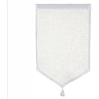 Homemaison – Paire de voilages 100% lin écru 45x70 cm – Finition ourlet passe tringle – Lavables en machine à 30° – Vendu par 2