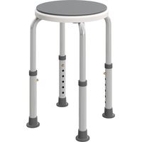 Tabouret de douche antidérapant, siège de bain pivotant 360°, hauteur réglable, tabouret en aluminium pour personnes âgées, chaise de douche sécurisée et pliable.
