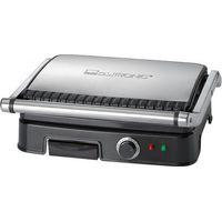 Clatronic KG 3487 Grill de Asar con Tapa Basculante, 2000 W, Acero Inoxidable