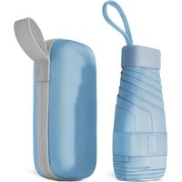 Parapluie de voyage coupe-vent à 8 baleines, compact et portable pour homme et femme, mini parapluie capsule.