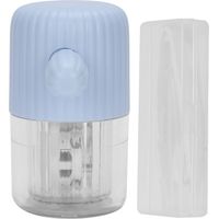 Nettoyeur de Lentilles Portable Manuel, Boîtier de Rotation Mignon pour Nettoyage de Lentilles de Contact Bleu