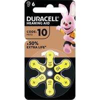 Duracell Hörgerätebatterie ZA10 1.45 V 6 St. 100 mAh Zink-Luft