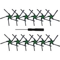 Brosses latérales - 12 pièces, brosse latérale de rechange pour aspirateur série S9 (9110) S9 + (9550) S