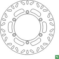 Disco freno anteriore Newfren per Honda CB 500 CBF 500 '04-'07 CBF 600 '04-'06 VFR 750, VT 750C '86-'09 CBR 1000 '87-'99 (296x144x5)
