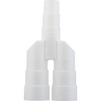 Zenitech – Raccord universel tubes condensats en Y goulotte clim – IP40 – IK08 – PVC rigide autoextinguible – Résistance thermique jusqu'à 70°C