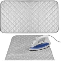 Tragbares Reisebügelbrett, faltbare Bügelmatte für Büro und Bett, 48 x 85 cm (1 Stück)