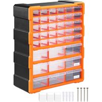 Small parts organizer 39 drawers expandable compartments