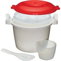 KitchenCraft - Cuoci riso e vaporiera, plastica senza BPA, 1,5 litri