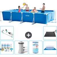 Intex Piscina con estructura Rectangular - 450x220x84 cm - 7-piezas S30303
