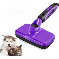 Tierbürste – Für Katzen und Hunde – Pflegewerkzeug – TPR – Lila