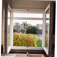 Zanzariera fissa in alluminio senza foratura WERKA PRO130 x 160 cm
