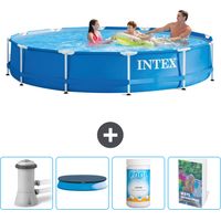 Intex Piscine Tubulaire Ronde - 366x76 cm - 5-pièces SCB100