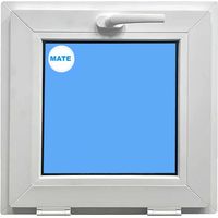 Ventana PVC 500x500 Blanca Oscilante Vidrio Mate