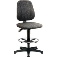 interstuhl Silla giratoria Unitec con deslizadores y aro reposapiés - 9651-CI11