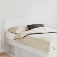 Vidaxl – Tête de lit blanche 140 cm en bois d'ingénierie – Design minimaliste – Dos fini pour style moderne – Facile à nettoyer et assembler