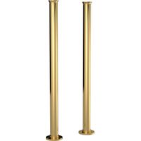 Old London Brushed Brass 660mm x 40mm Freestanding Bath Tap Standpipes - DA811