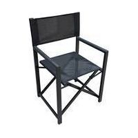 2 x C SEDIA REGISTA IN ALLUMINIO ALU STAGE NERO