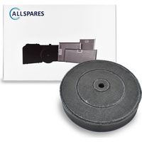 Filtro de carbón AllSpares para campanas extractoras compatibles con Electrolux Zanussi 9029793792 / MCFE41 / Bosch 00366302/366302 y Pelgrim KF20 (Ø173mm)