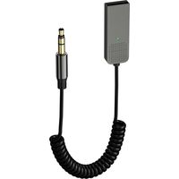 Aux Bluetooth Auto Adapter - Draadloze Audio Adapter met Bluetooth 5.2 en 3,5 mm Jack USB - Voor Voice Navigatie