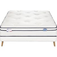 Ensemble L'INEGALE, matelas ressorts ensachés 160x200, ferme, H27 + sommier