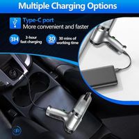 Mini aspirapolvere portatile senza fili per auto ricaricabile, aspirazione potente da 9000 Pa, raccoglipolvere 3 in 1