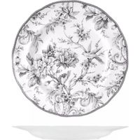 6 x assiettes plates MAYFAIR - 22 cm - Porcelaine - H&H