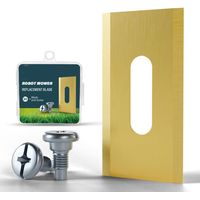 30 Pièces - Lame de tondeuse robot - Acier inoxydable - Compatible Husqvarna Gardena McCulloch - Pour tonte de pelouse - Doré - 36,5x18,5cm
