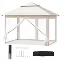 CAIziTentes de fête, gazebo extérieur, gazebo portable pour patio (gazebo uniquement)