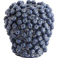 Light & Living BERRIES Vase Keramik Dunkelblau – Ø25,5x27 cm