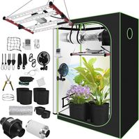 Wolketon 120x60x180 cm Growbox Tente de culture Tente de culture pour plantes d'intérieur Chambre de culture Chambre noire Armoire de culture Serre Tente de culture 600D