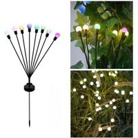 Lampes solaires de jardin, lampes solaires rotatives améliorées, lumières colorées, lot de 5 lampes solaires étanches pour une utilisation extérieure, cour, terrasse, aménagement paysager, décoration