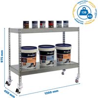 Simonrack Scaffale SIMONFORTE Mobile in metallo zincato 900x1200