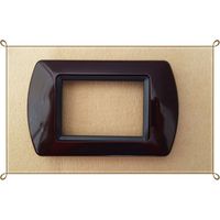 Trade Shop - Placas Placas Abs Compatibles Con Placa Tapa De Enchufe Master Modo Colorra - Brown